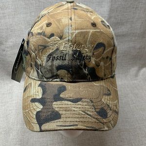 Bill Jordans Advantage Classic Vintage Camo Snapback Entergy Fossil Safety Cap